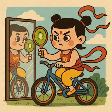 04. 贾玲在黑镜票房里修猕猴桃香薰牌自行车