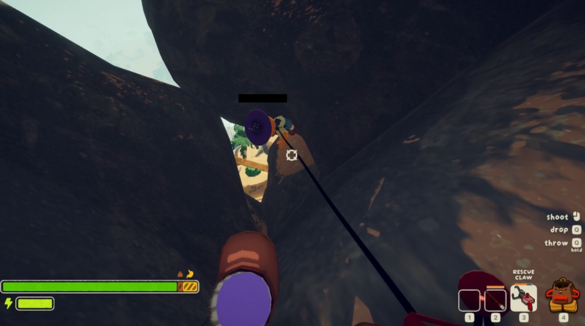 用救人钩勾起跌落的Rashel