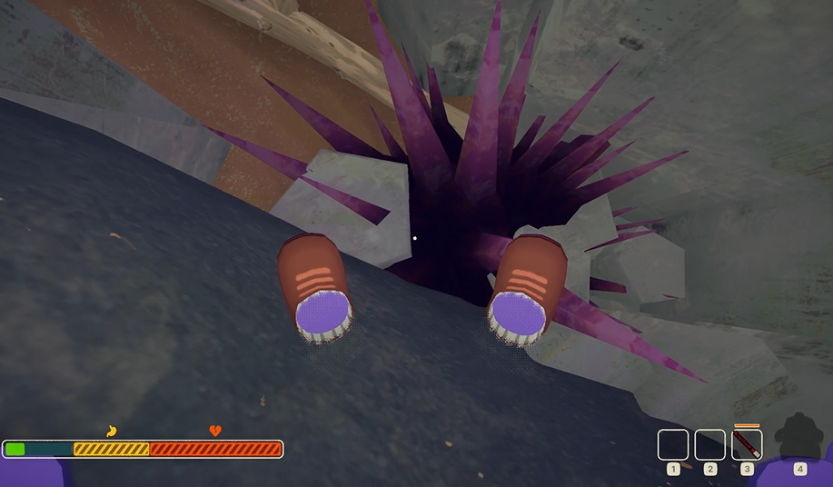 滑滑梯跳崖失败,只能跳入毒刺紫砂