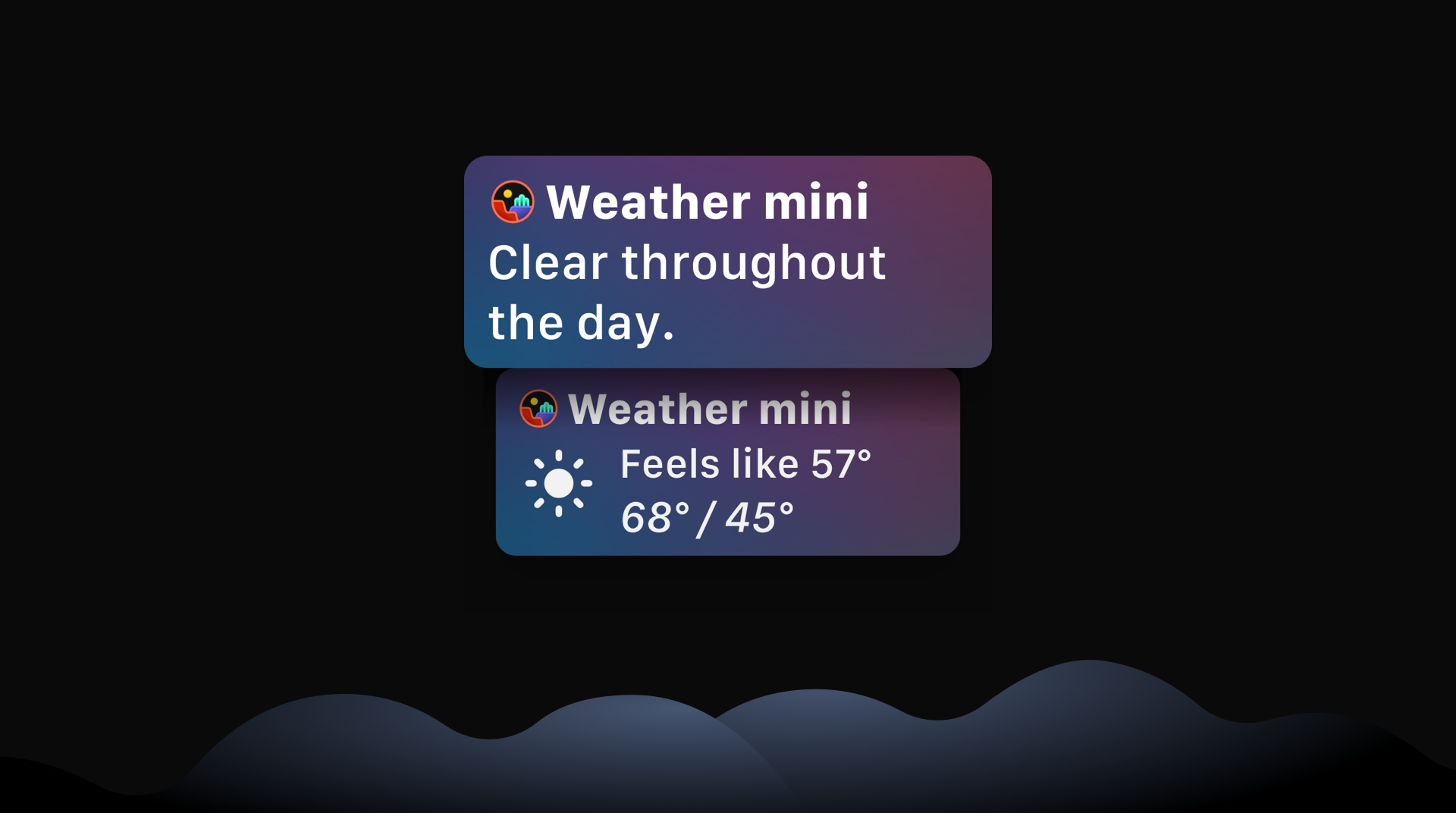 What's new in Weather mini 1.1