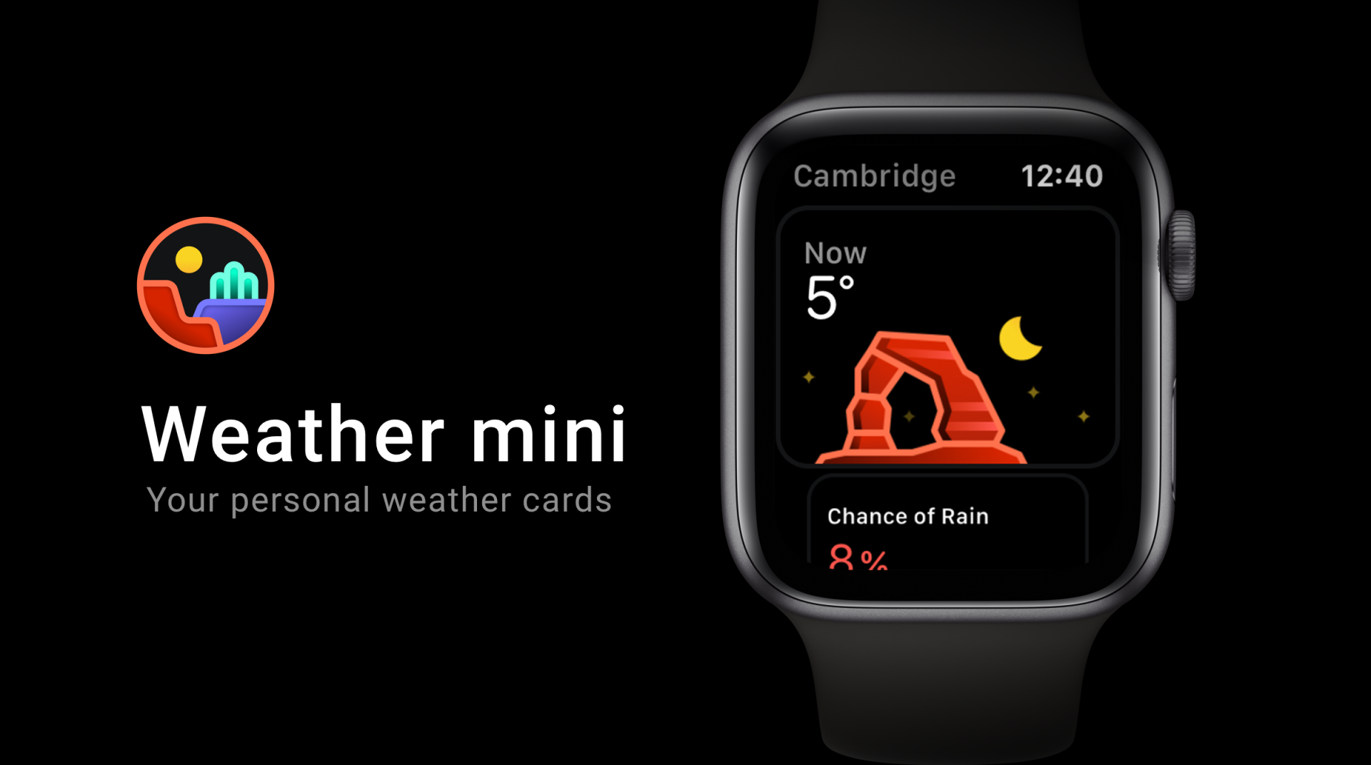 Weather mini for Apple Watch cover