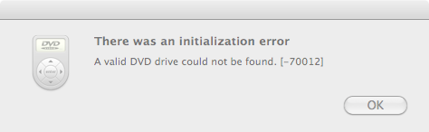 OS X 自带的 DVD 播放器不认外置光驱