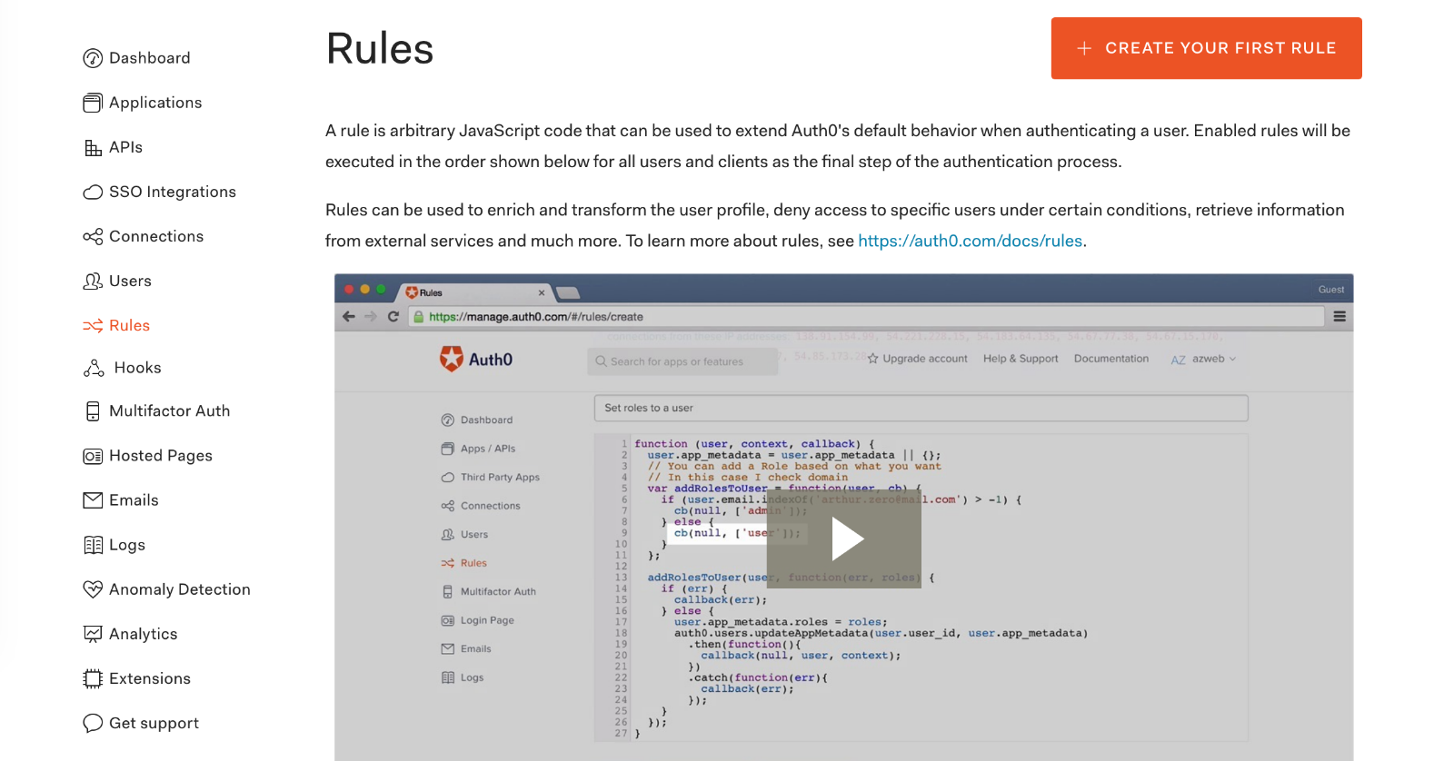 auth0 rules