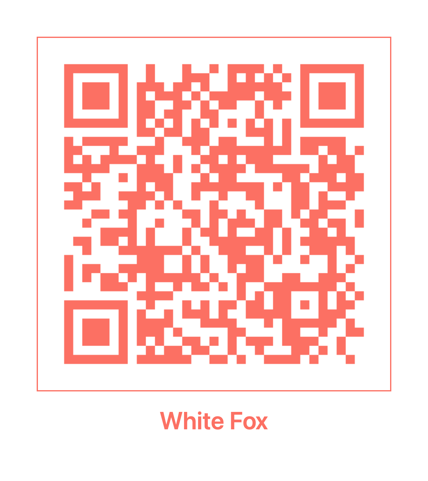 白狐 安装二维码 White Fox QRCode