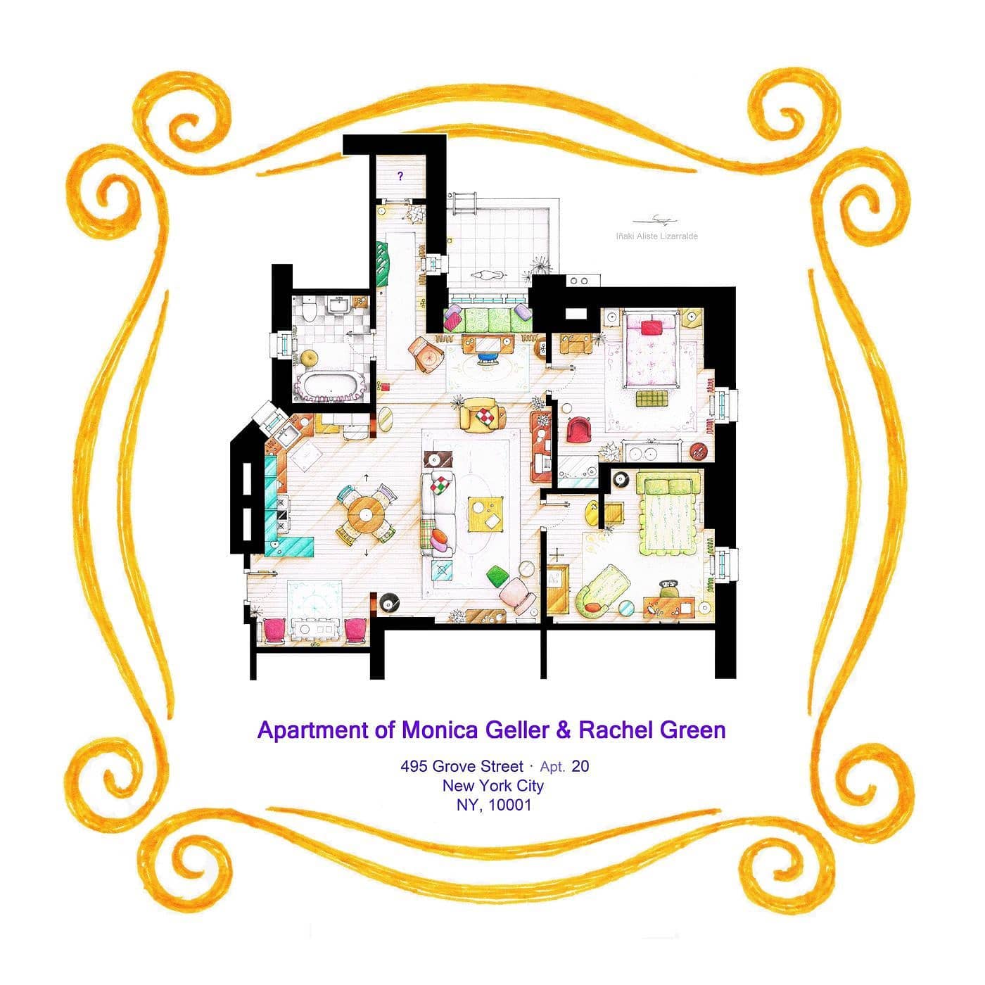 Monica Galler &amp; Rachel Green's apartment.jpg