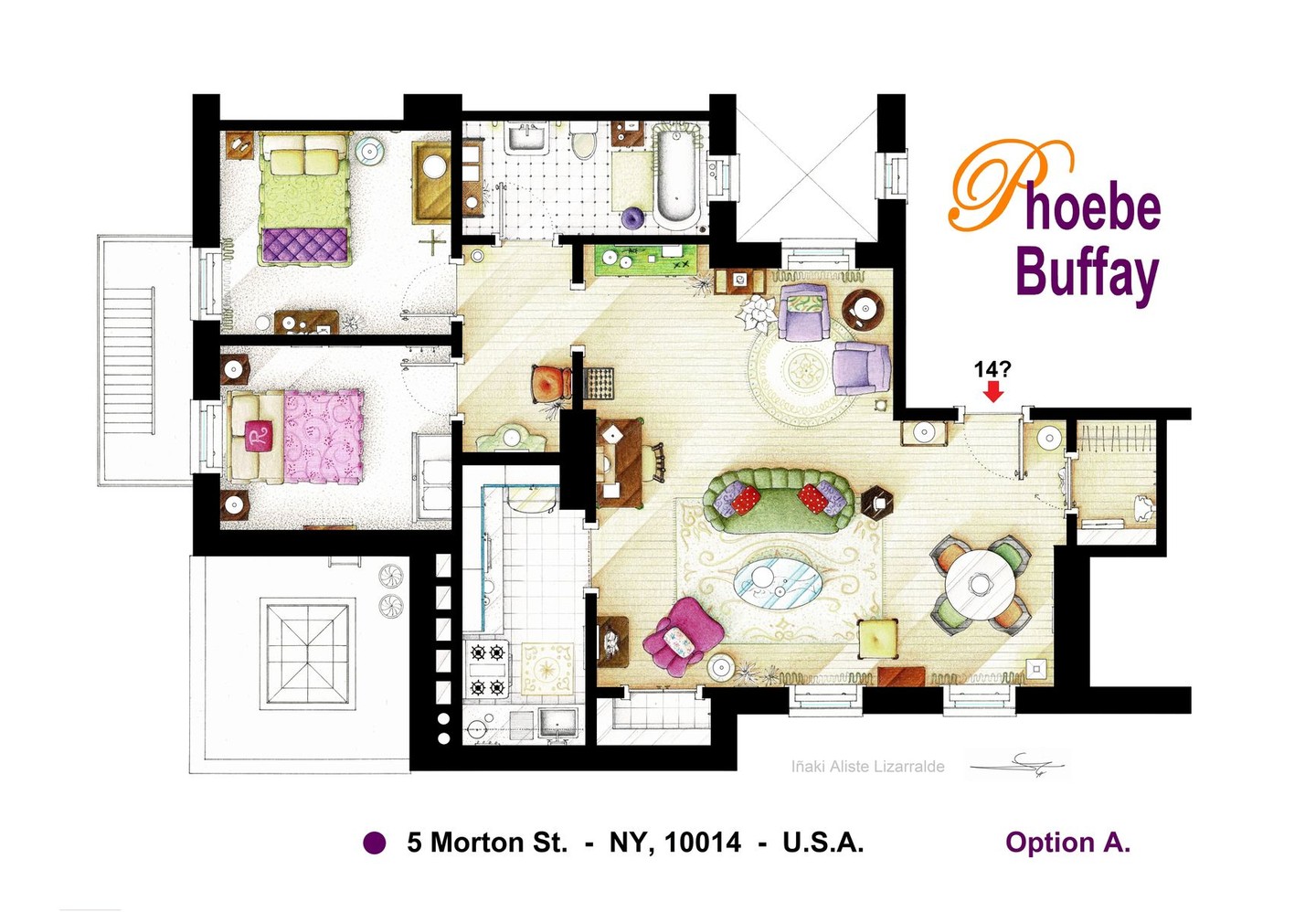 Phoebe Buffay's apartment after the fire.jpg