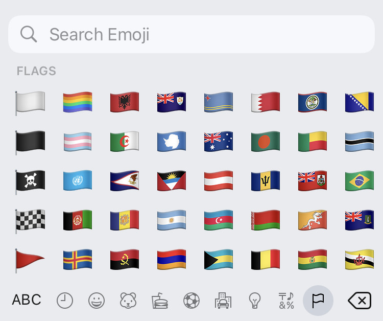 Display country flags emoji on Windows