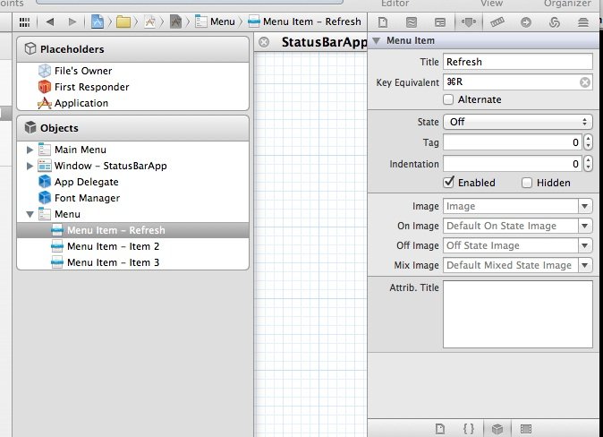 edit menu item