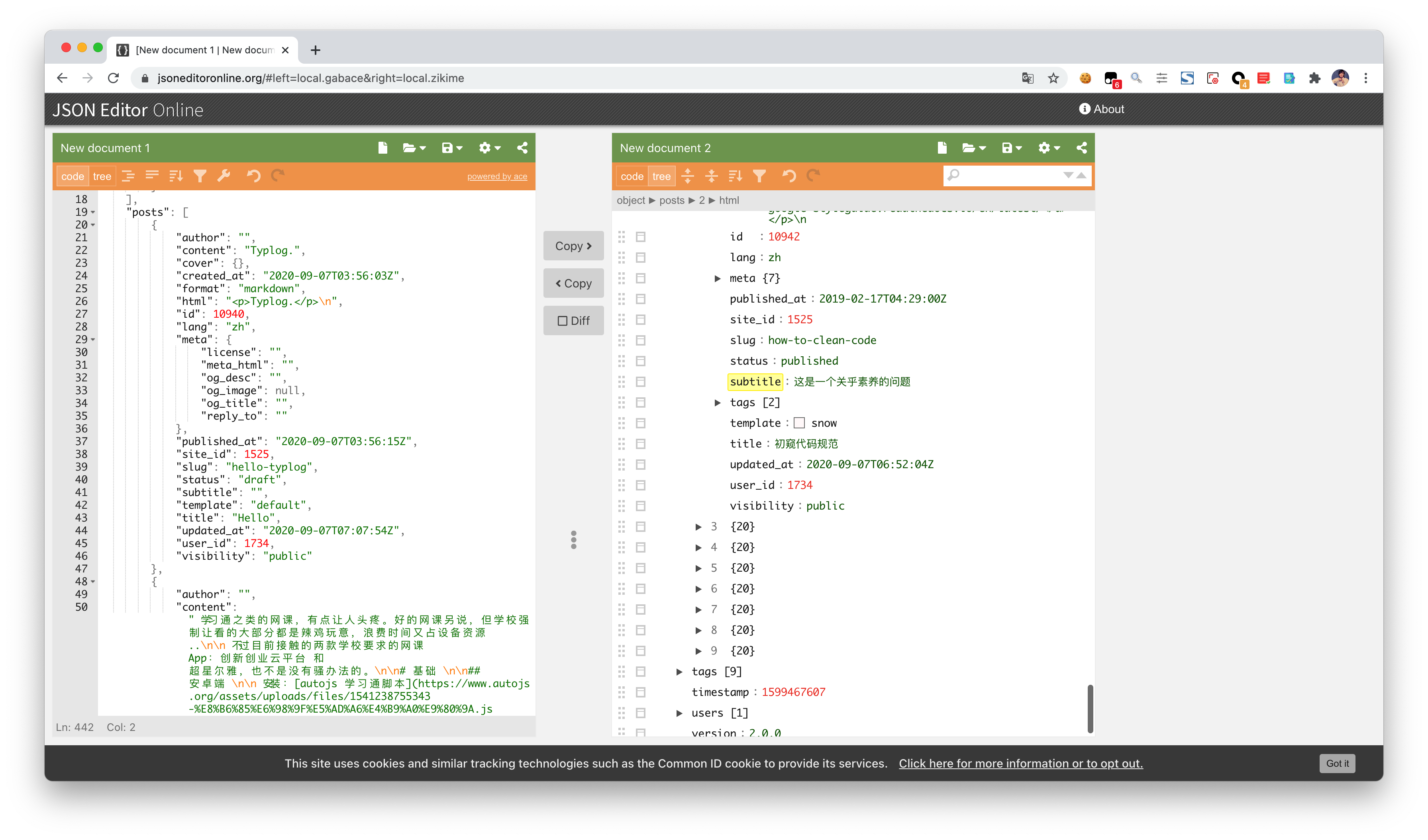 JSON Editor Online