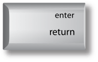 enter and return on Mac enter and return