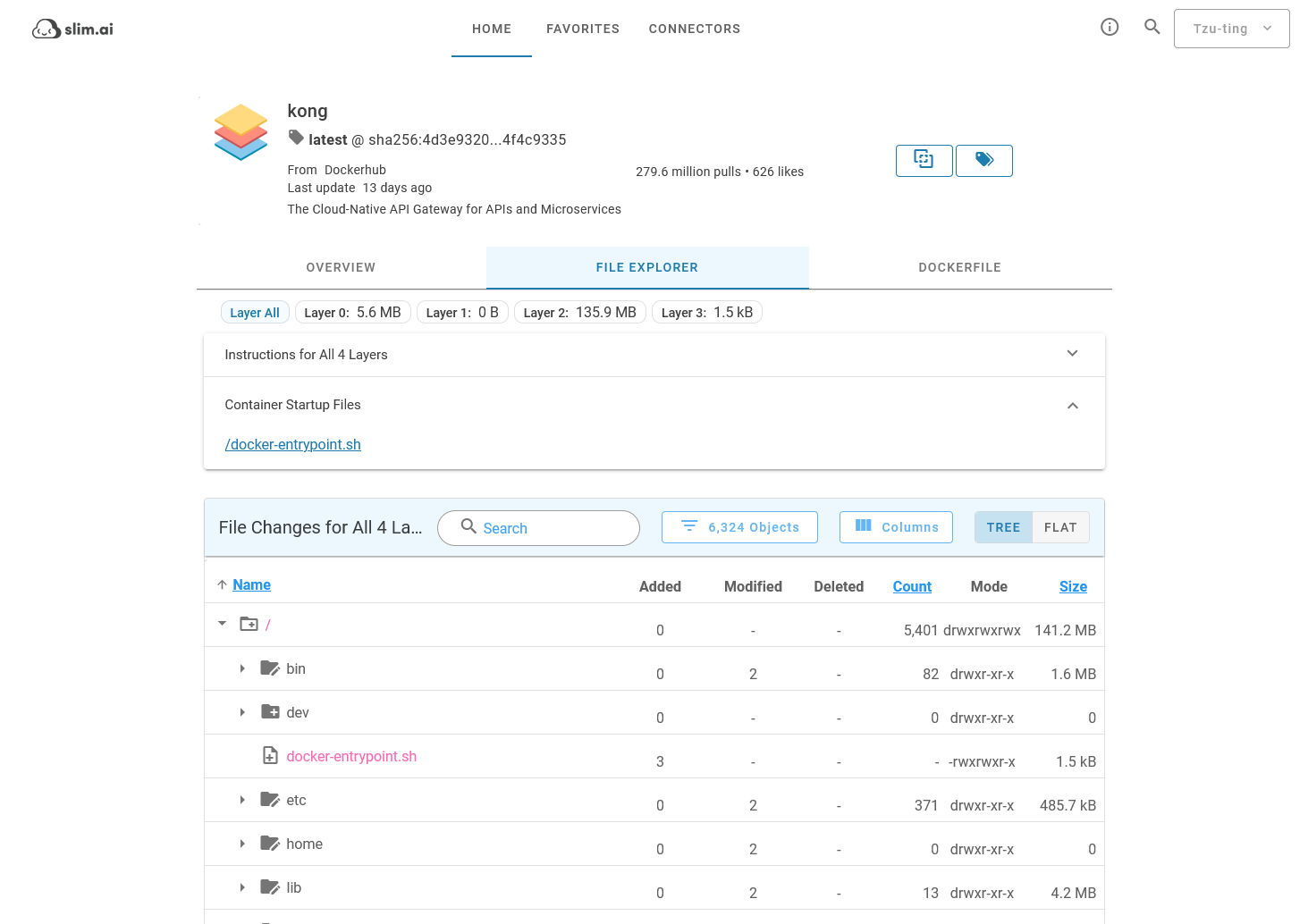 Screenshot 2021-12-31 at 10-25-37 Slim AI Portal - Home - xray - dockerhub dockerhub public library kong latest sha256 4d3e[...].png